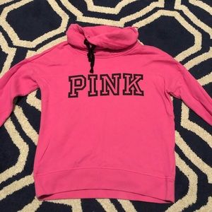 VS Pink Cowl Neck Hoodie